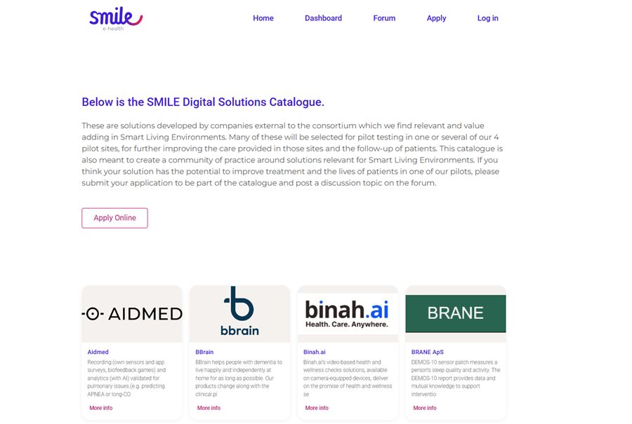 Digital Solutions E-Health dashboard for healthcare professionals